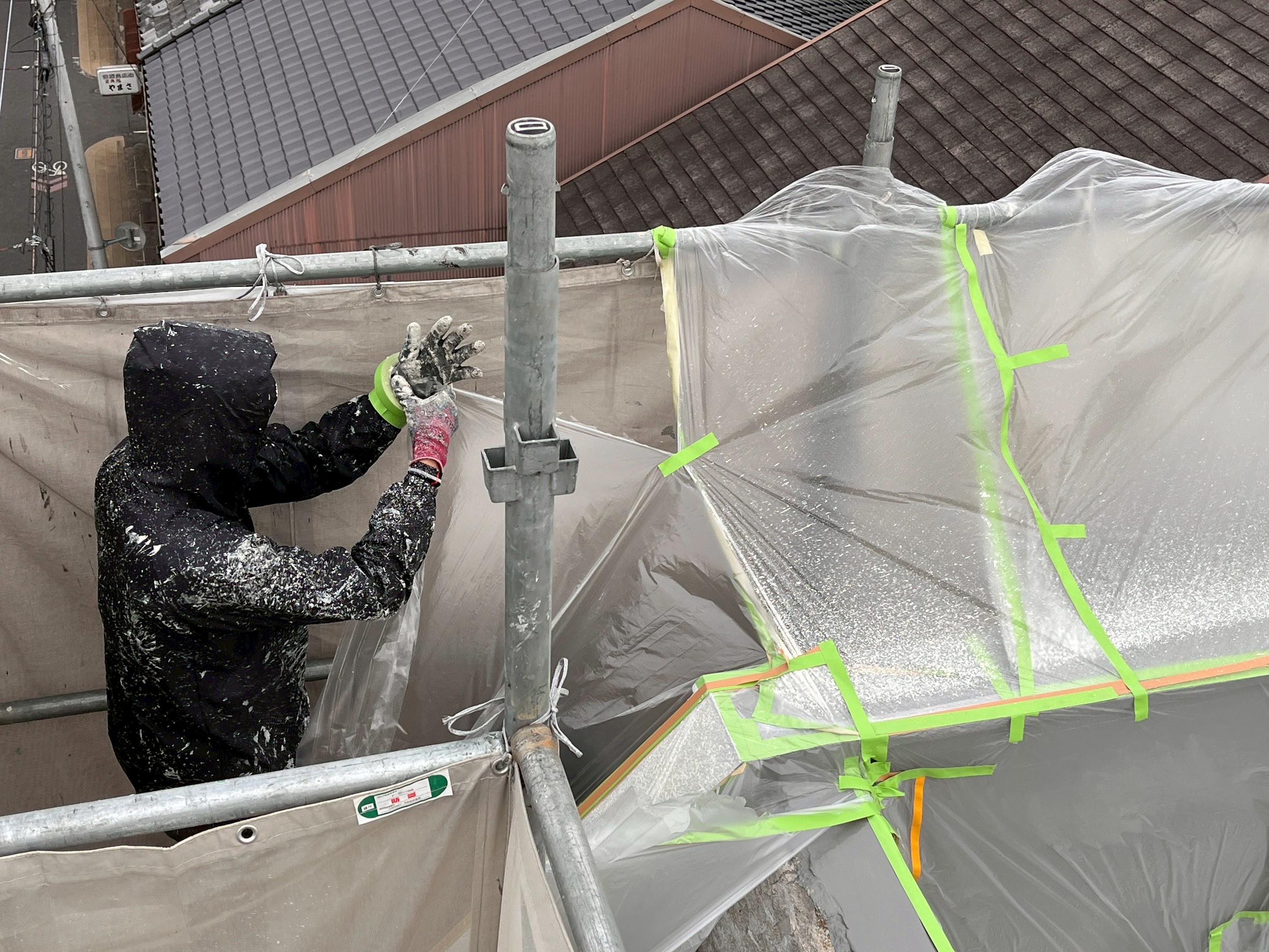 Exterior wall painting