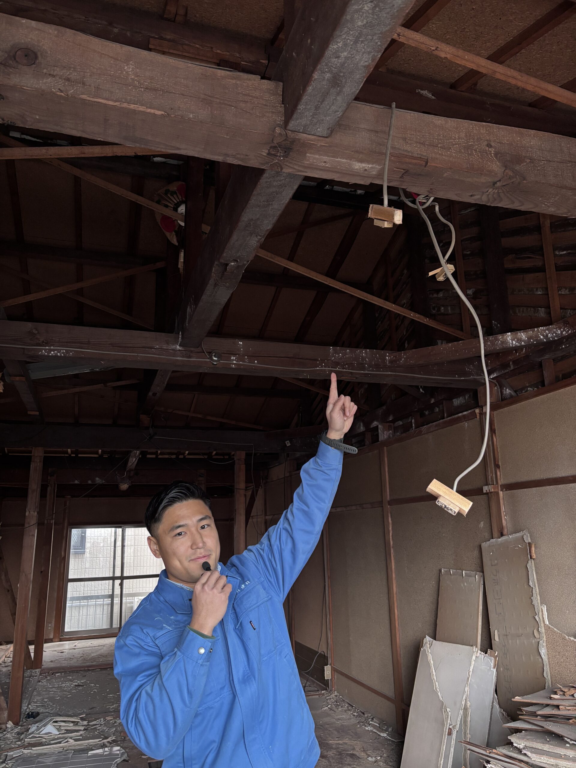 Looking up at the beautiful beam